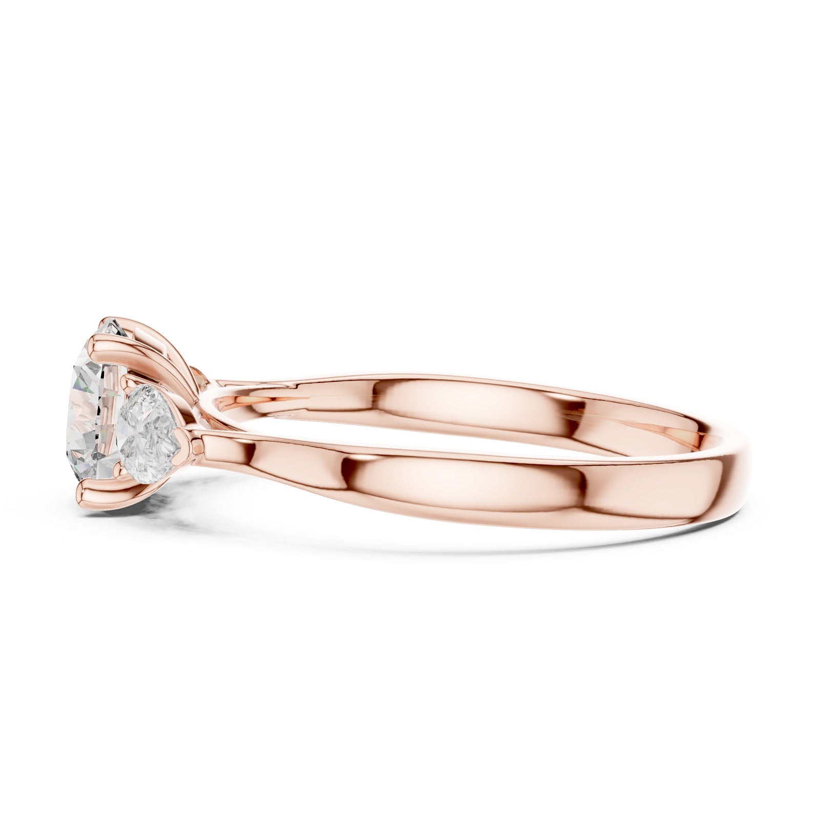 1.50 Ct. Round Diamond Three-Stone Ring with Pear Side Stones (00001L (17)) 3