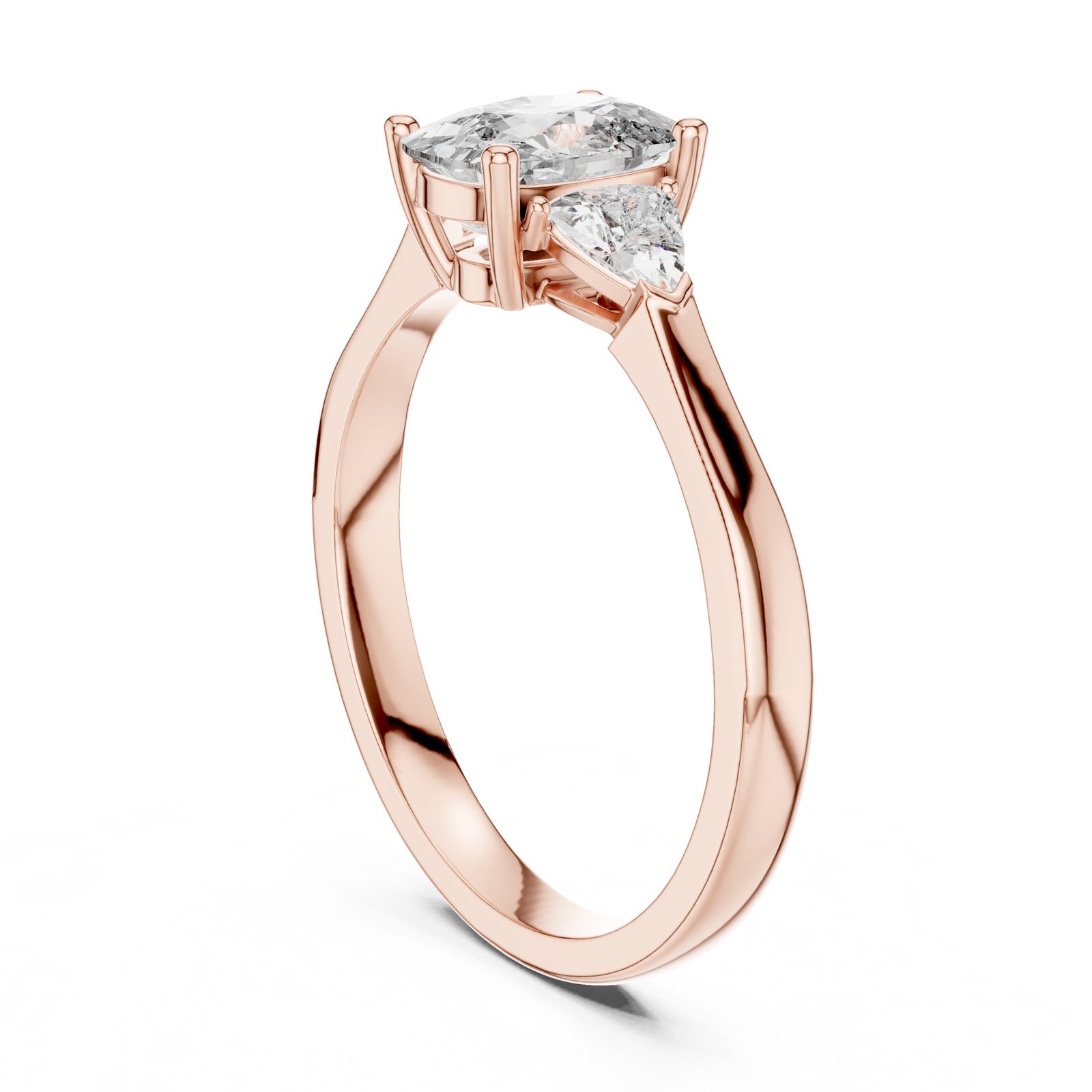 1.36 Ct. Cushion Cut Three-Stone Ring with Trillion Side Diamonds (00001L (22)) 9