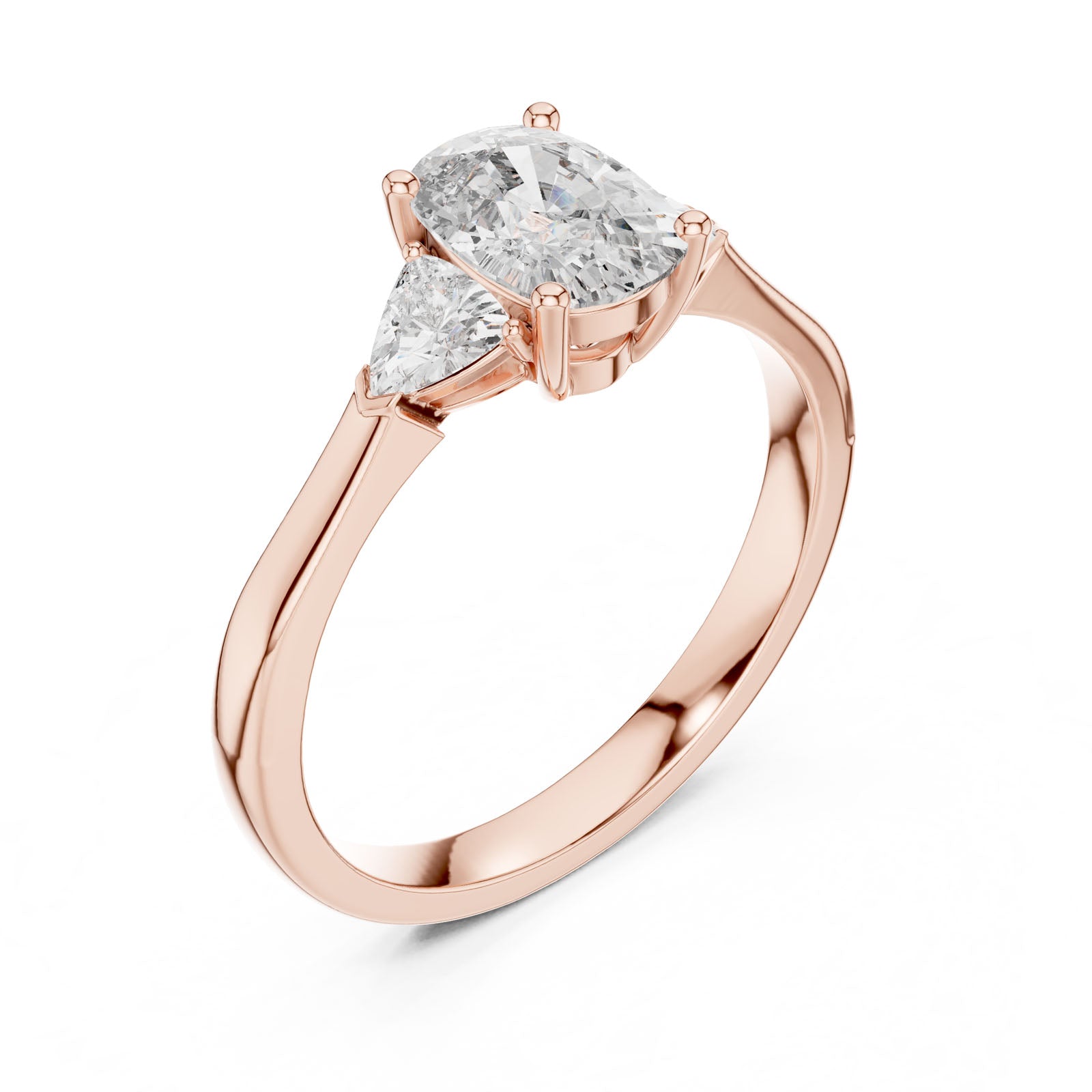 1.36 Ct. Cushion Cut Three-Stone Ring with Trillion Side Diamonds (00001L (22)) 12