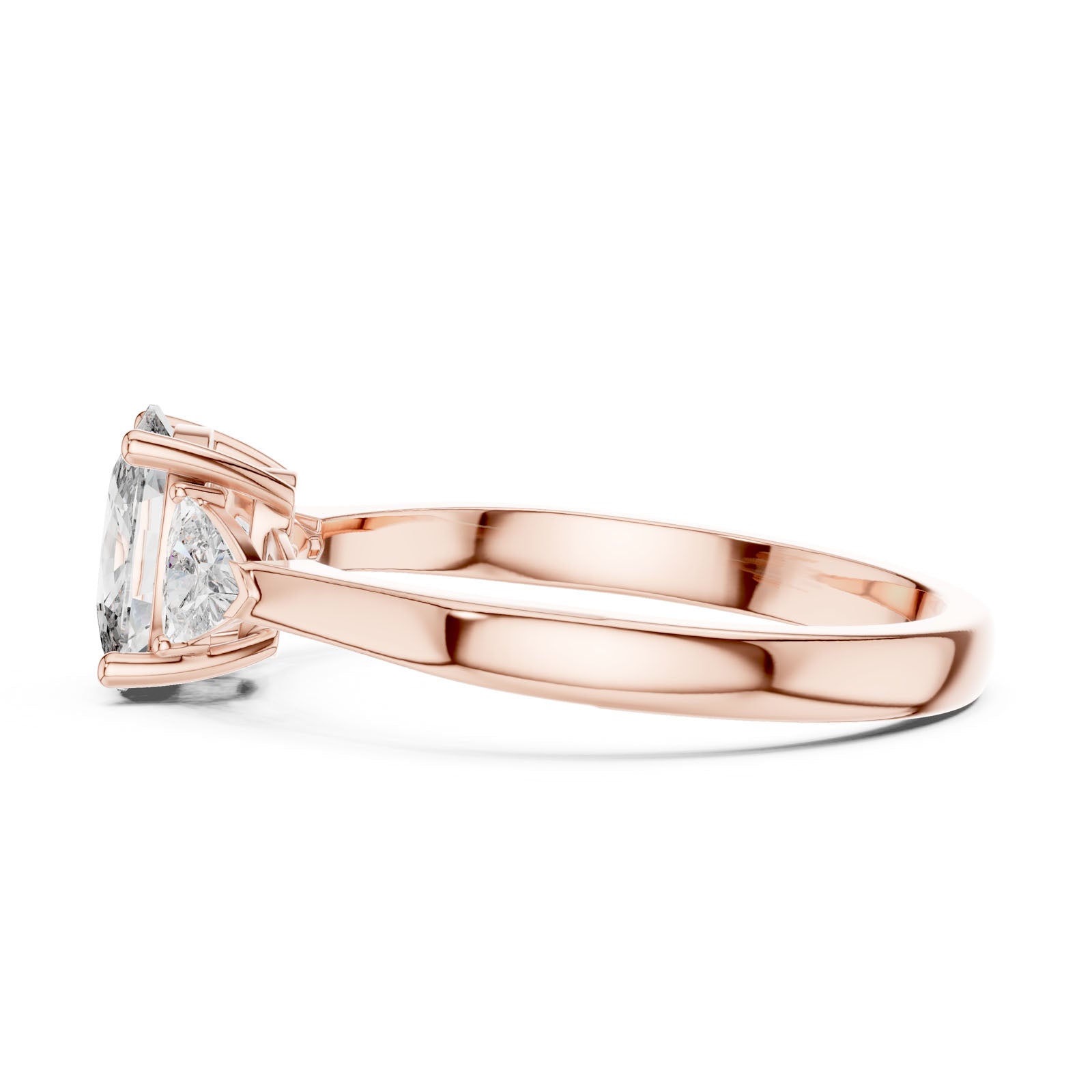 1.36 Ct. Cushion Cut Three-Stone Ring with Trillion Side Diamonds (00001L (22)) 3