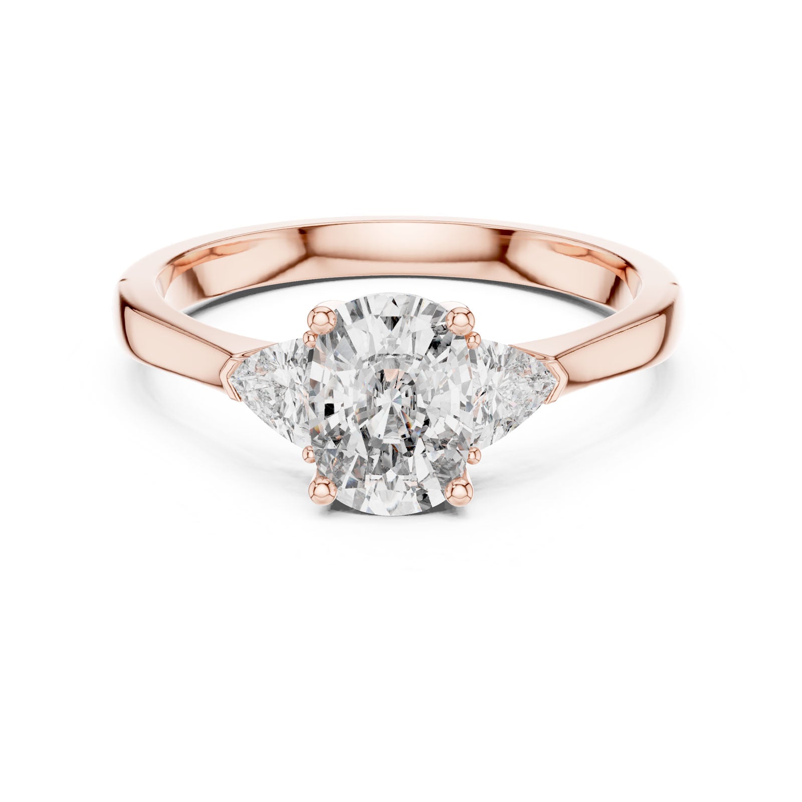 1.36 Ct. Cushion Cut Three-Stone Ring with Trillion Side Diamonds (00001L (22)) 6