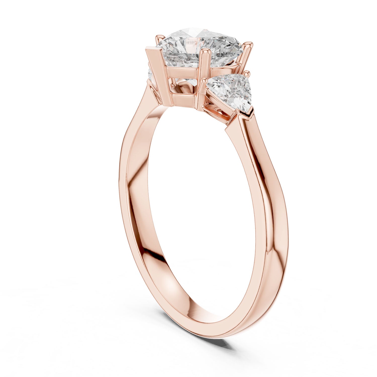 1.36 Ct. Heart-Shaped Three-Stone Ring with Trillion Side Diamonds (00001L (30)) 12
