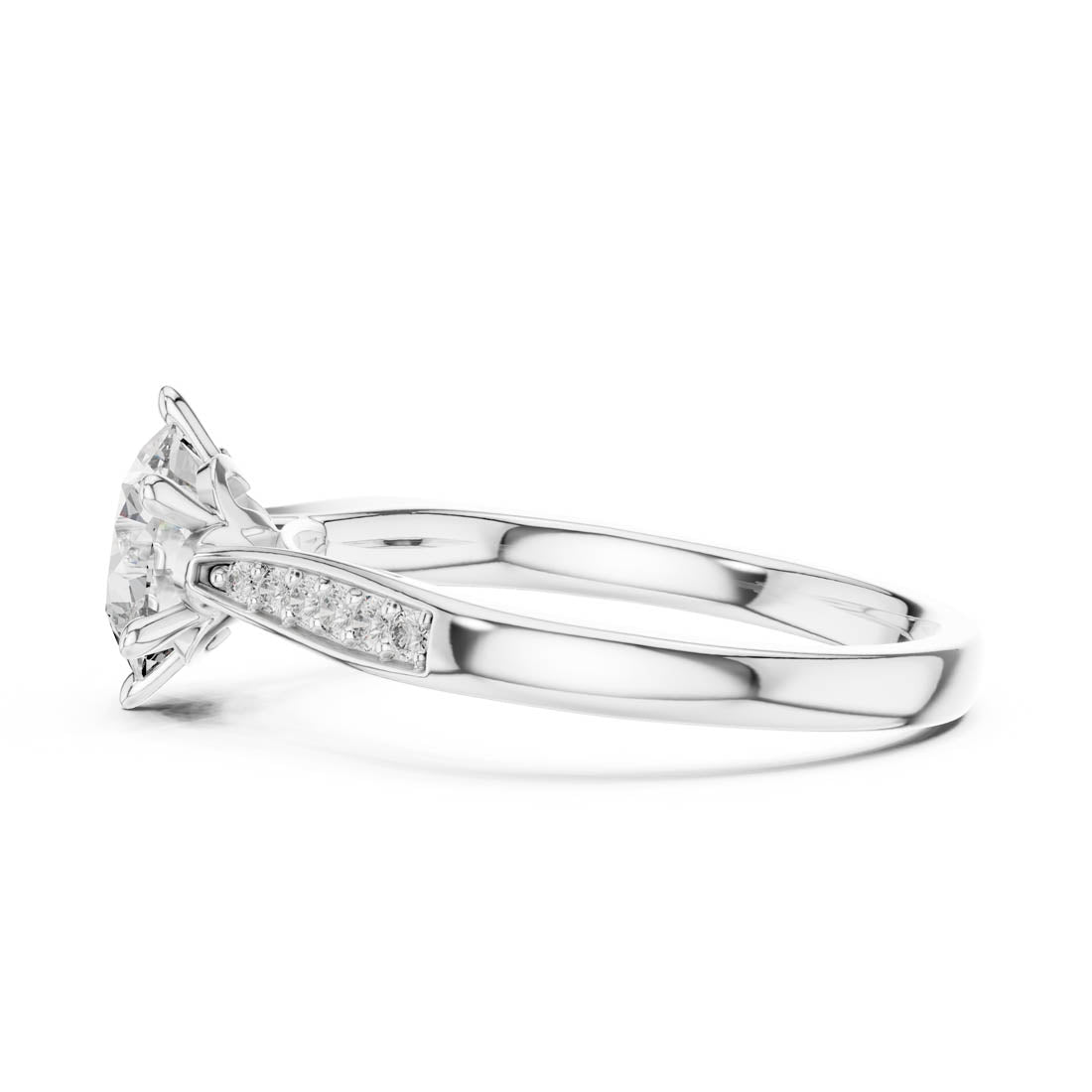 1.26 Ct. Round Diamond Engagement Ring with Channel-Set Accents (00001L (37)) 11