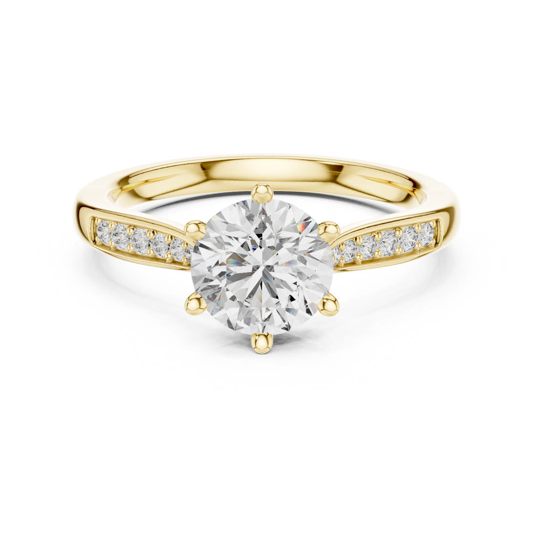 1.26 Ct. Round Diamond Engagement Ring with Channel-Set Accents (00001L (37)) 5