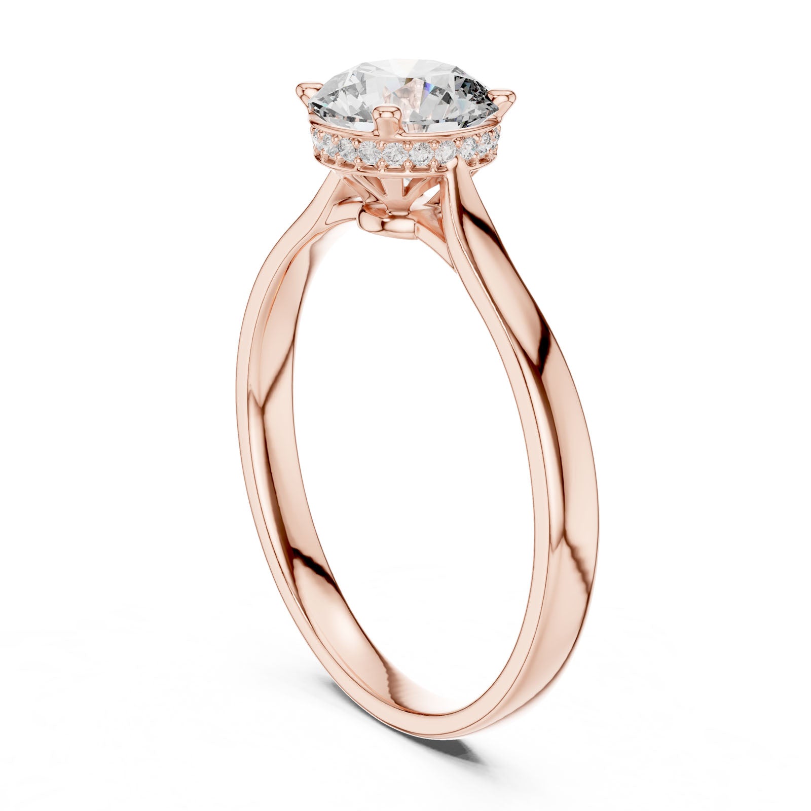 1.24 Ct. Round Diamond Ring with Hidden Halo Setting (00001L (4)) 12