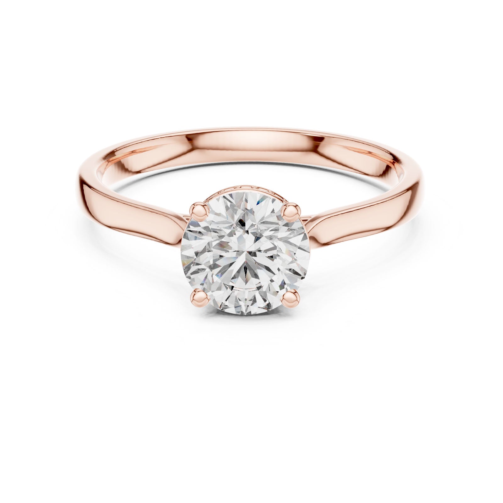 1.24 Ct. Round Diamond Ring with Hidden Halo Setting (00001L (4)) 7