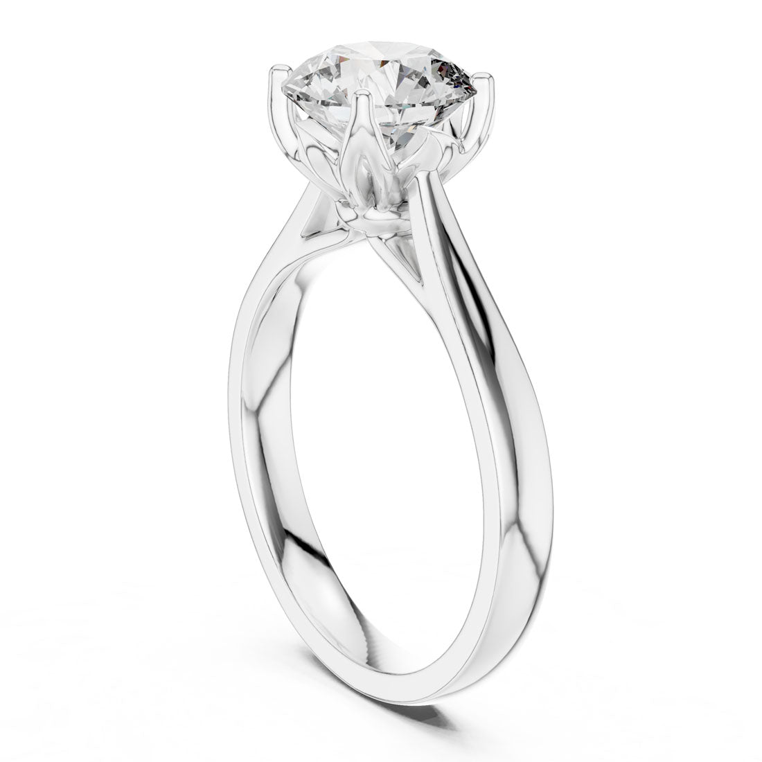 1.50 Ct. Classic Round Diamond Solitaire Ring (00001L (7)) 7