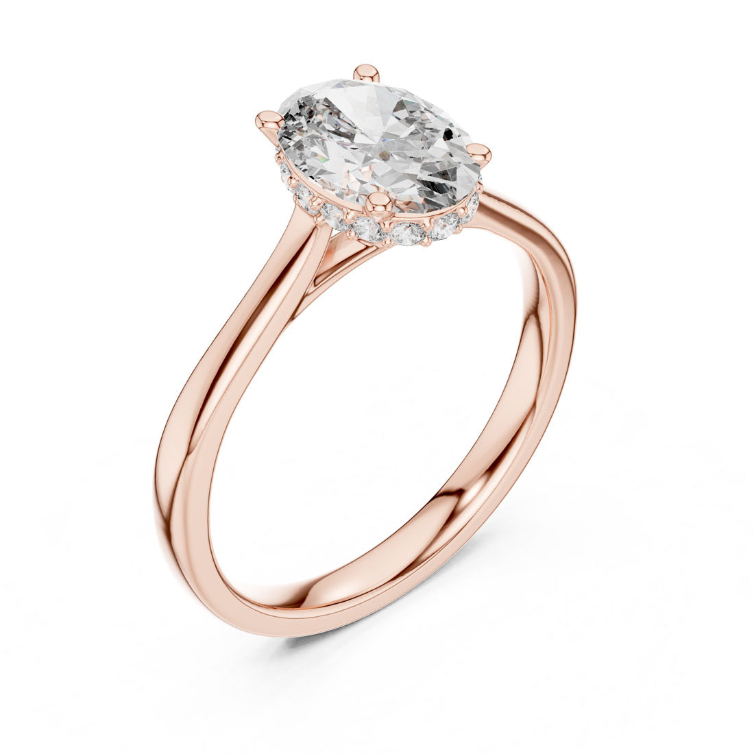 2.13 Ct. Oval Diamond Ring with Hidden Halo (00001L (8)) 5