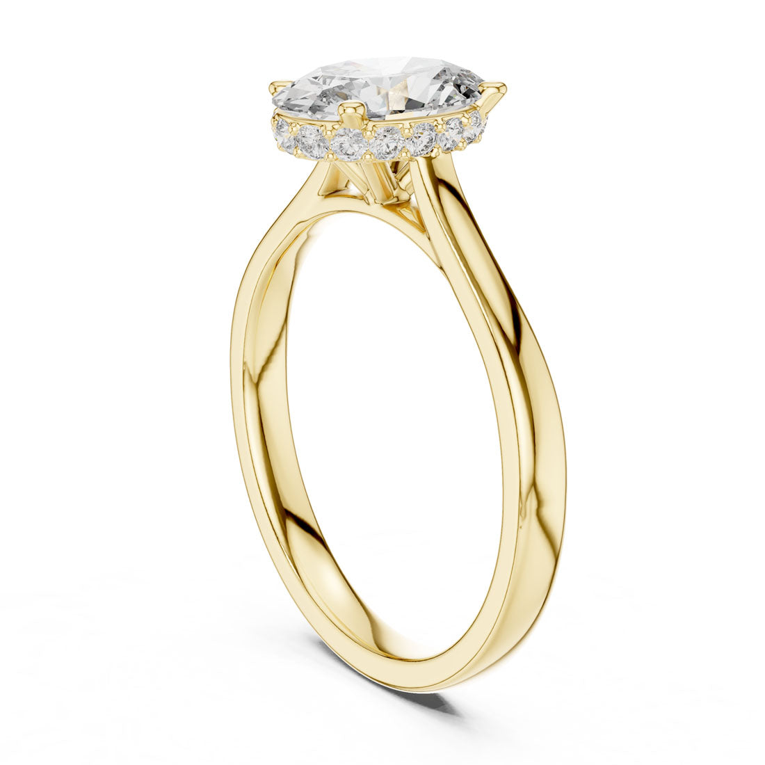 2.13 Ct. Oval Diamond Ring with Hidden Halo (00001L (8)) 7