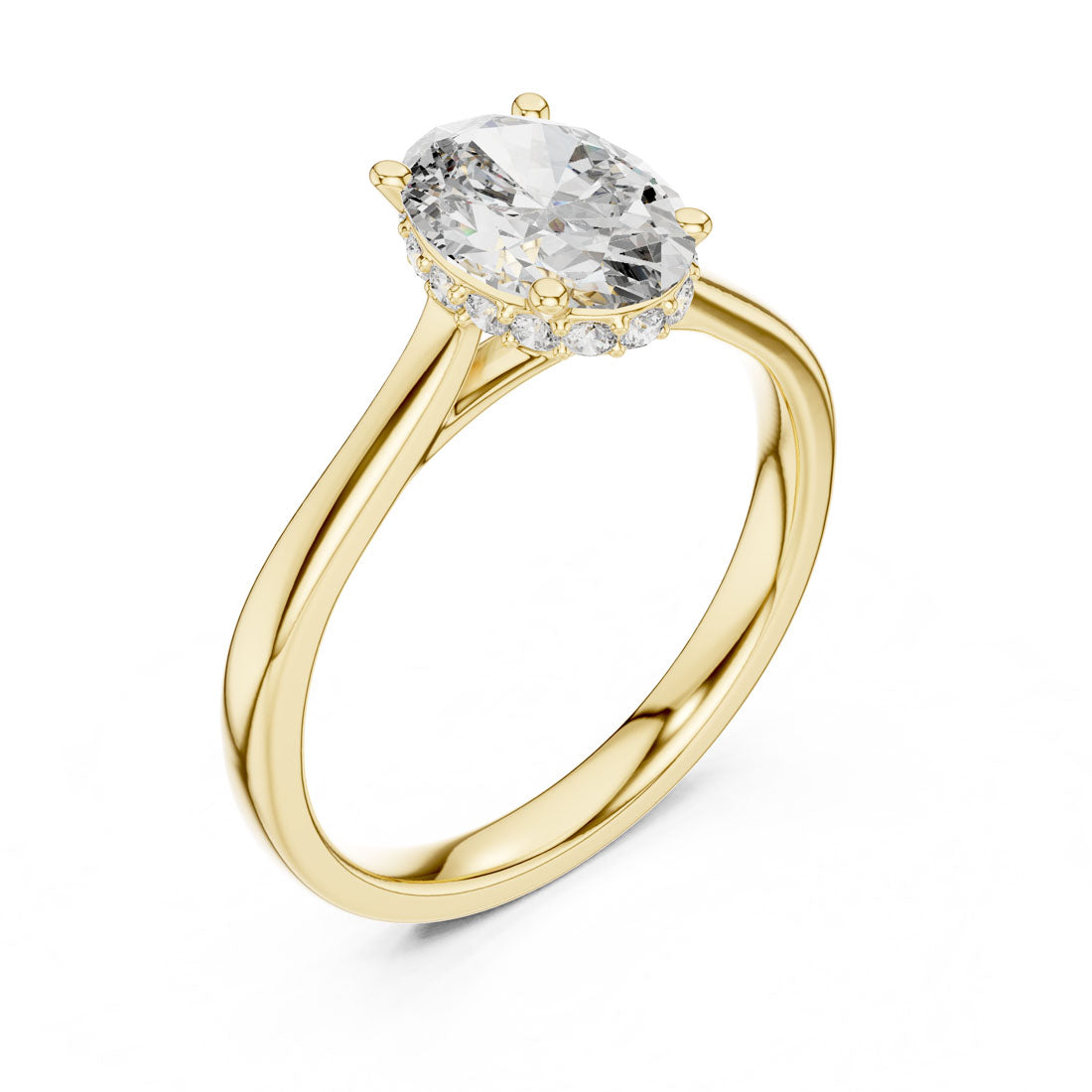 2.13 Ct. Oval Diamond Ring with Hidden Halo (00001L (8)) 9