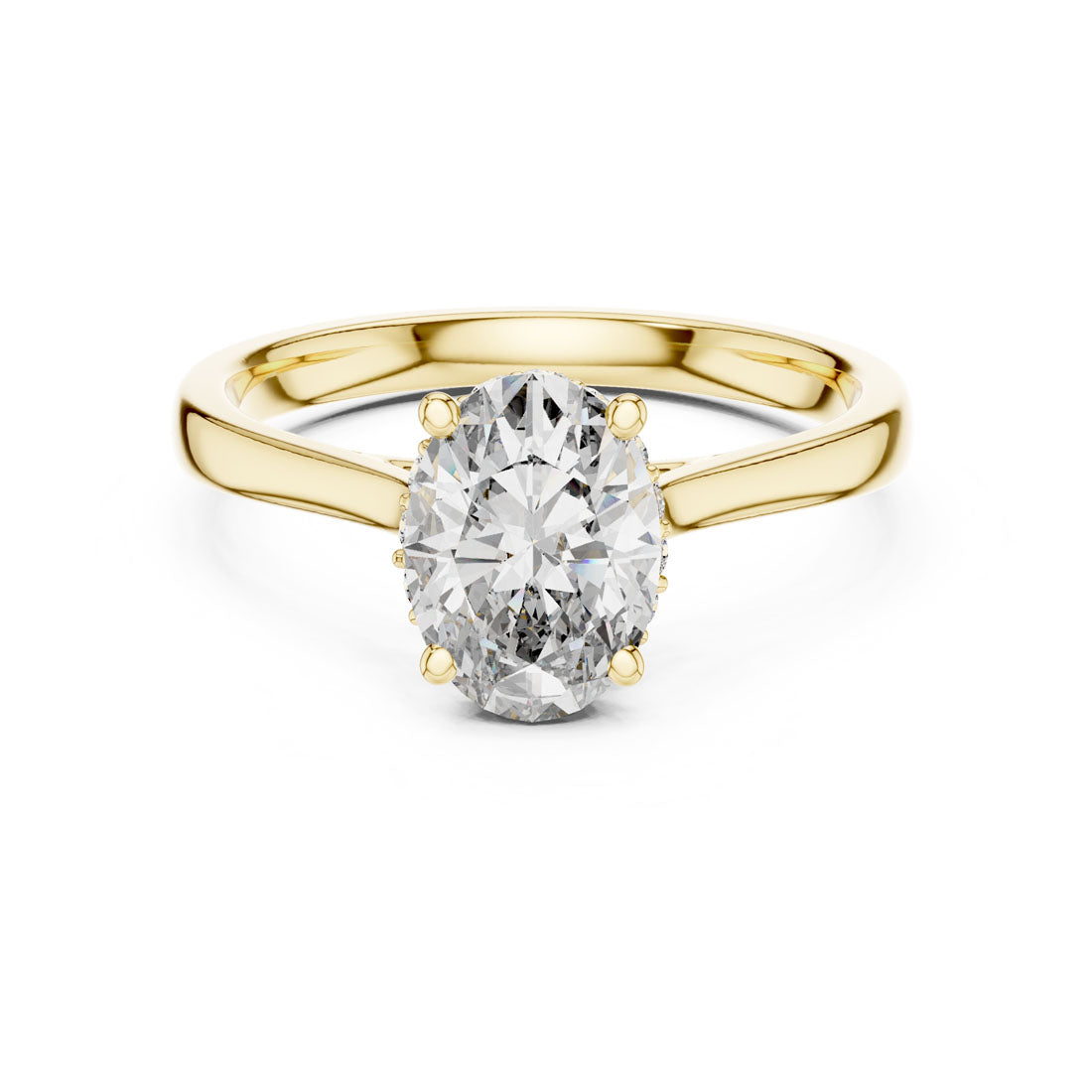 2.13 Ct. Oval Diamond Ring with Hidden Halo (00001L (8)) 3