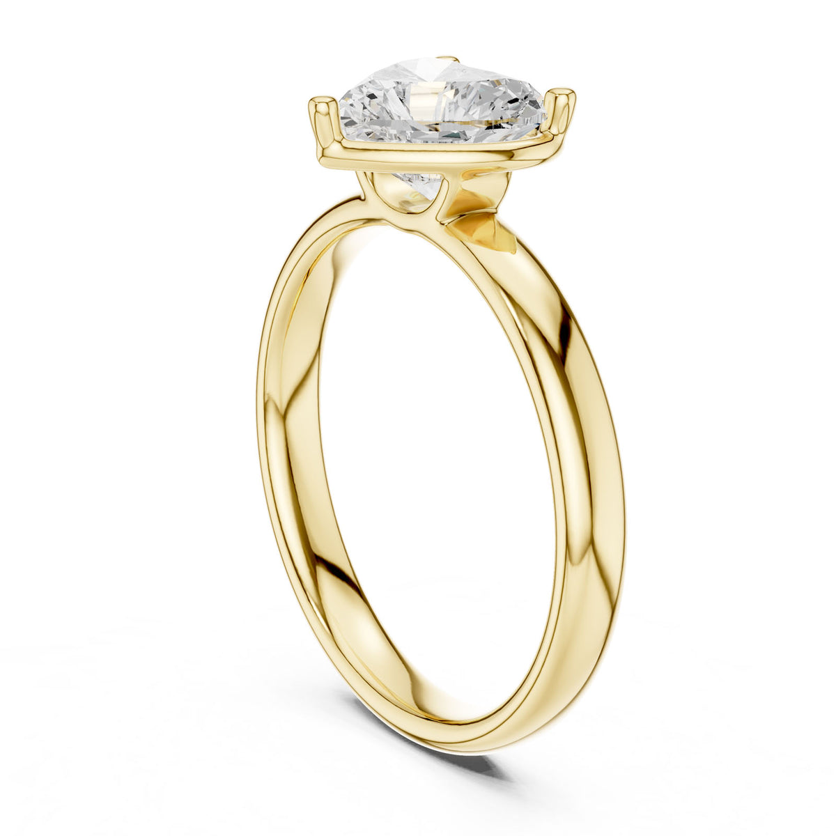 1.50 Ct. Classic Heart Shape Diamond Solitaire Ring (10 HR) 6