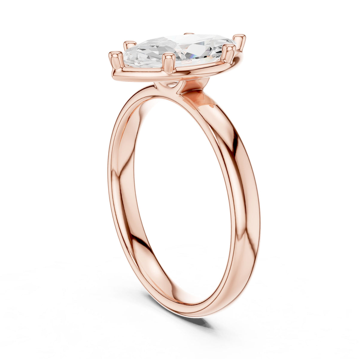 1.50 Ct. Classic Marquise Diamond Solitaire Ring (10 MQ) 12
