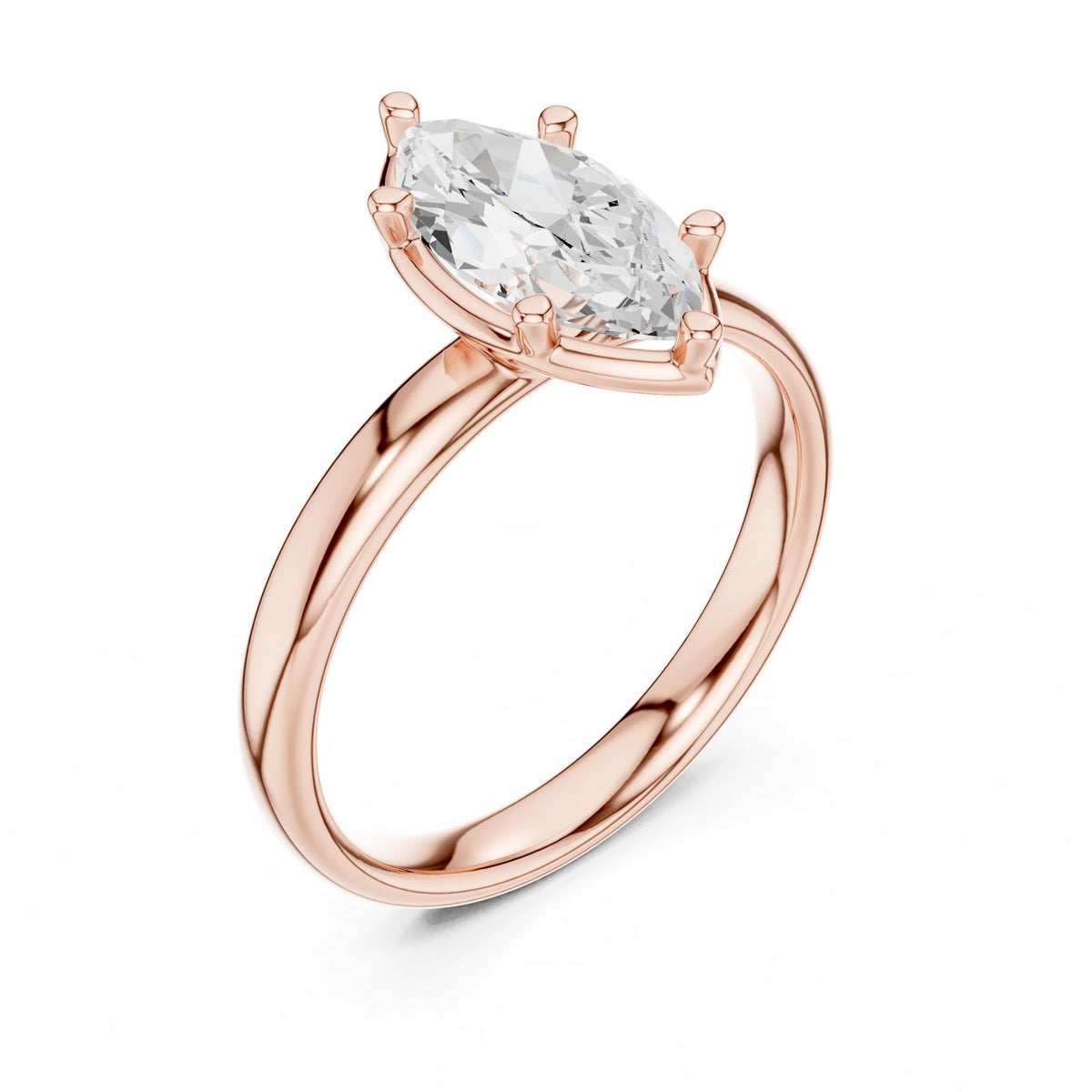 1.50 Ct. Classic Marquise Diamond Solitaire Ring (10 MQ) 13