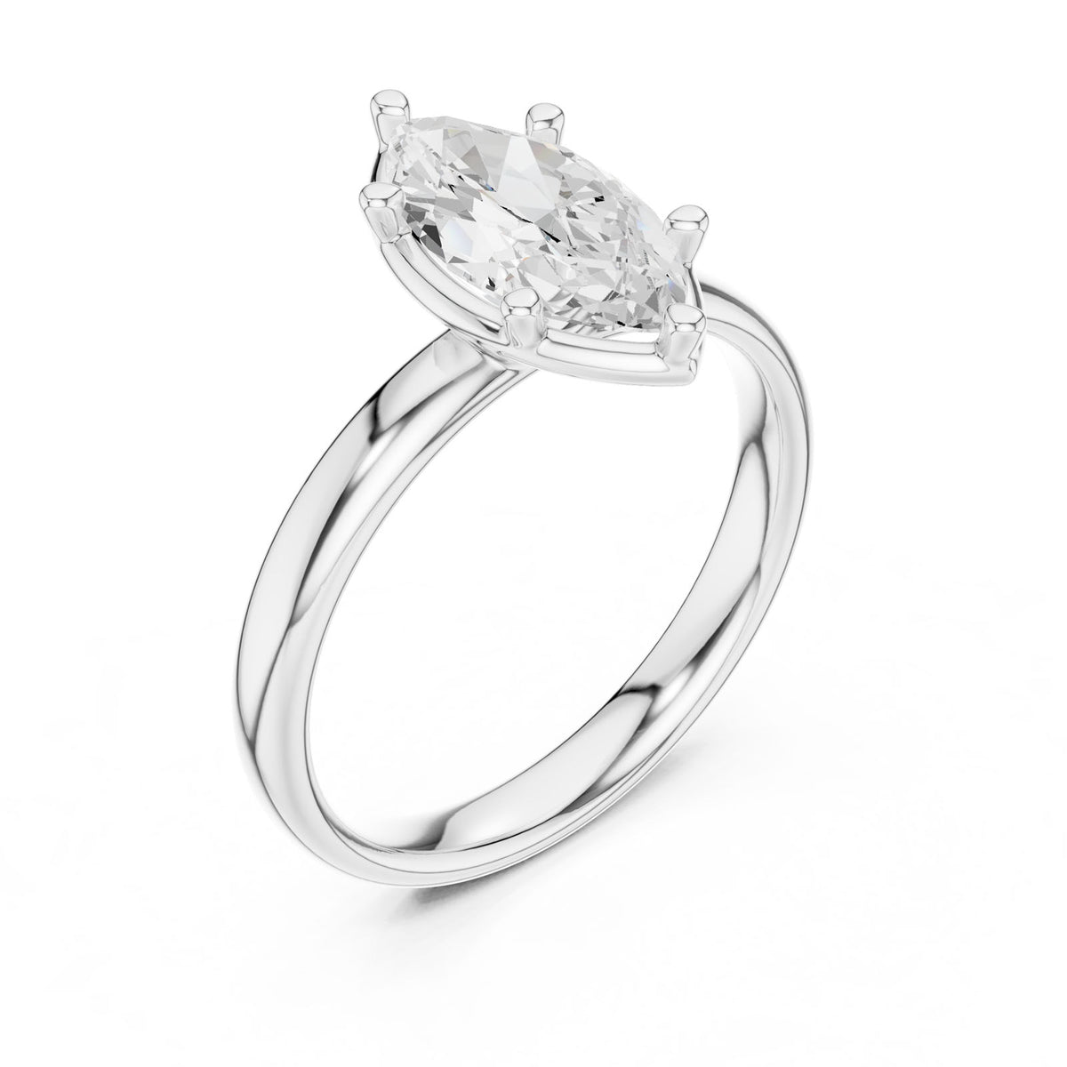 1.50 Ct. Classic Marquise Diamond Solitaire Ring (10 MQ) 7