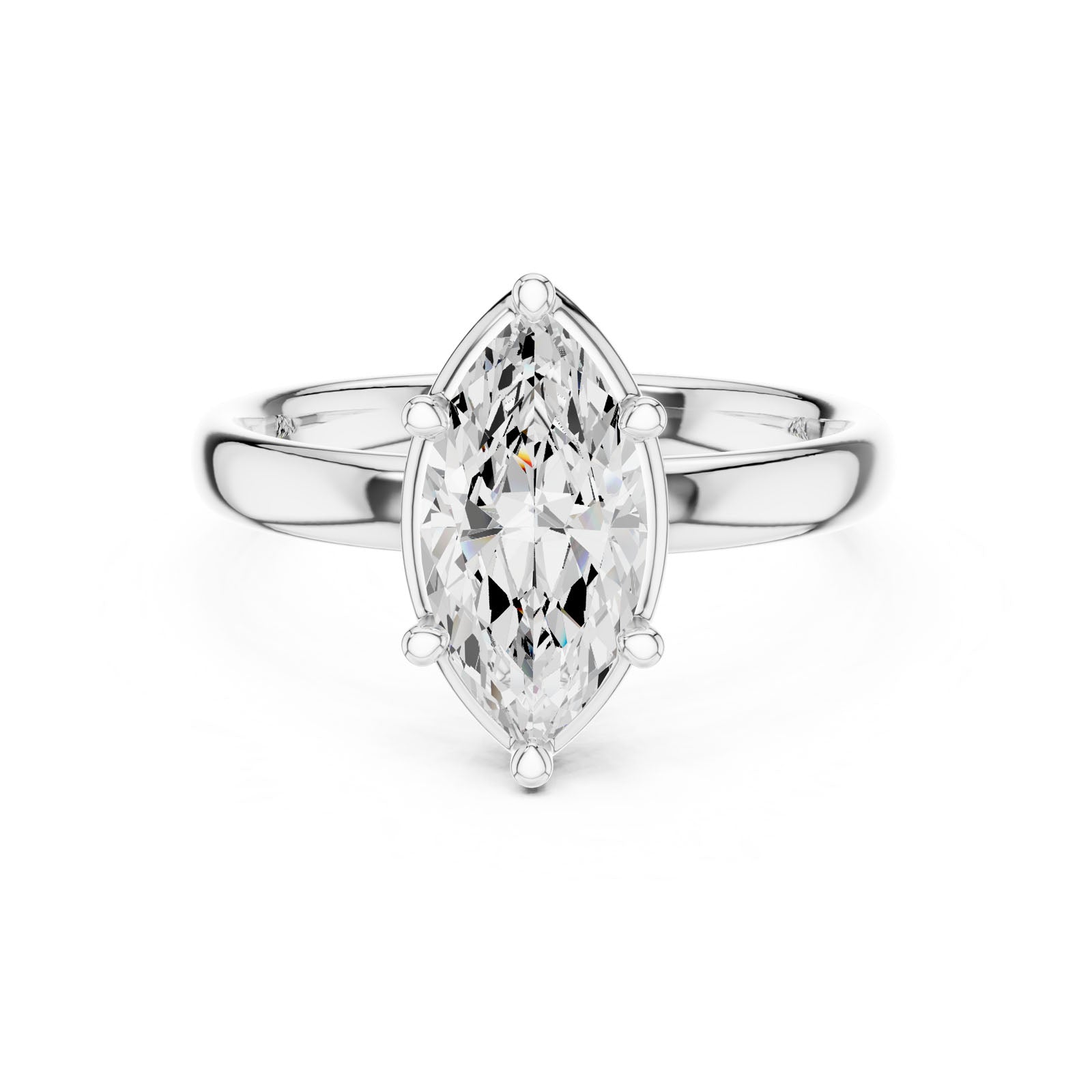 1.50 Ct. Classic Marquise Diamond Solitaire Ring (10 MQ)
