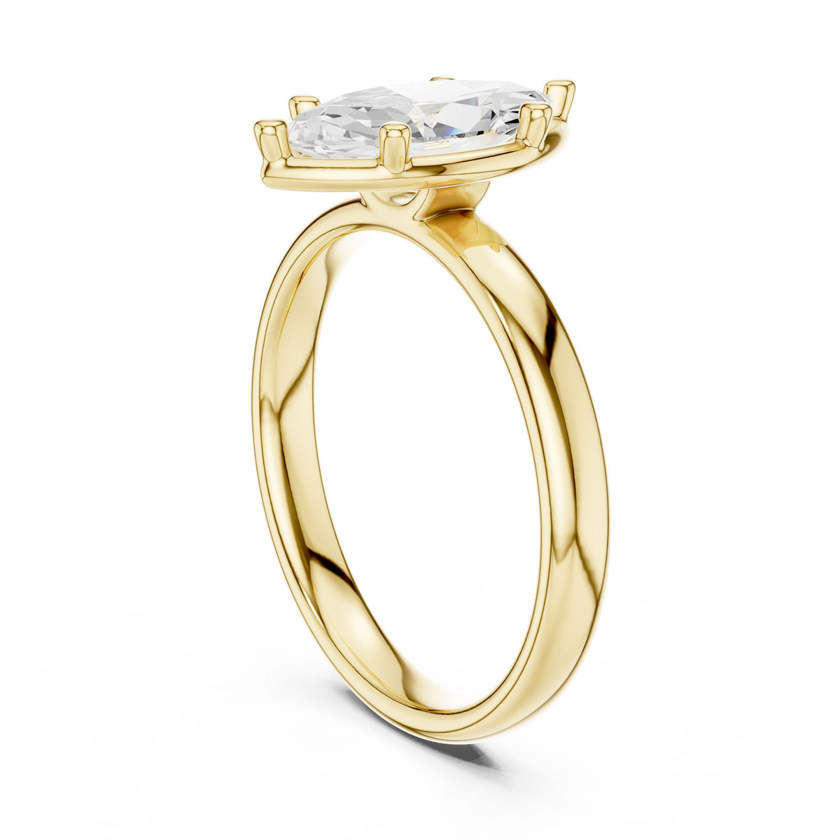 1.50 Ct. Classic Marquise Diamond Solitaire Ring (10 MQ) 9
