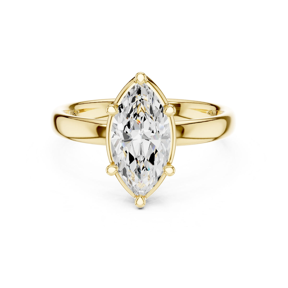 1.50 Ct. Classic Marquise Diamond Solitaire Ring (10 MQ) 11
