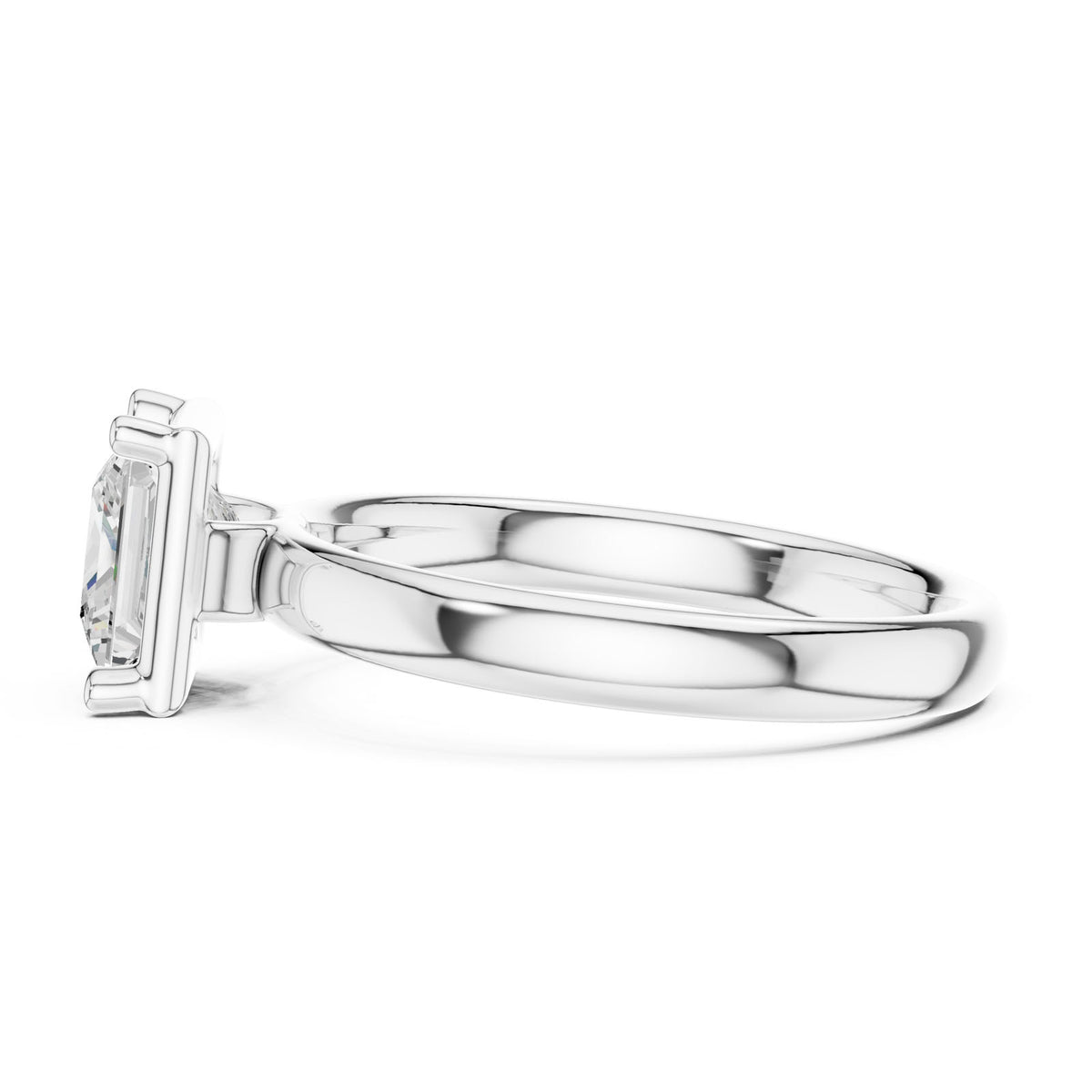 1.50 Ct. Classic Princess Diamond Solitaire Ring with Four-Prong Setting (10 PR) 12