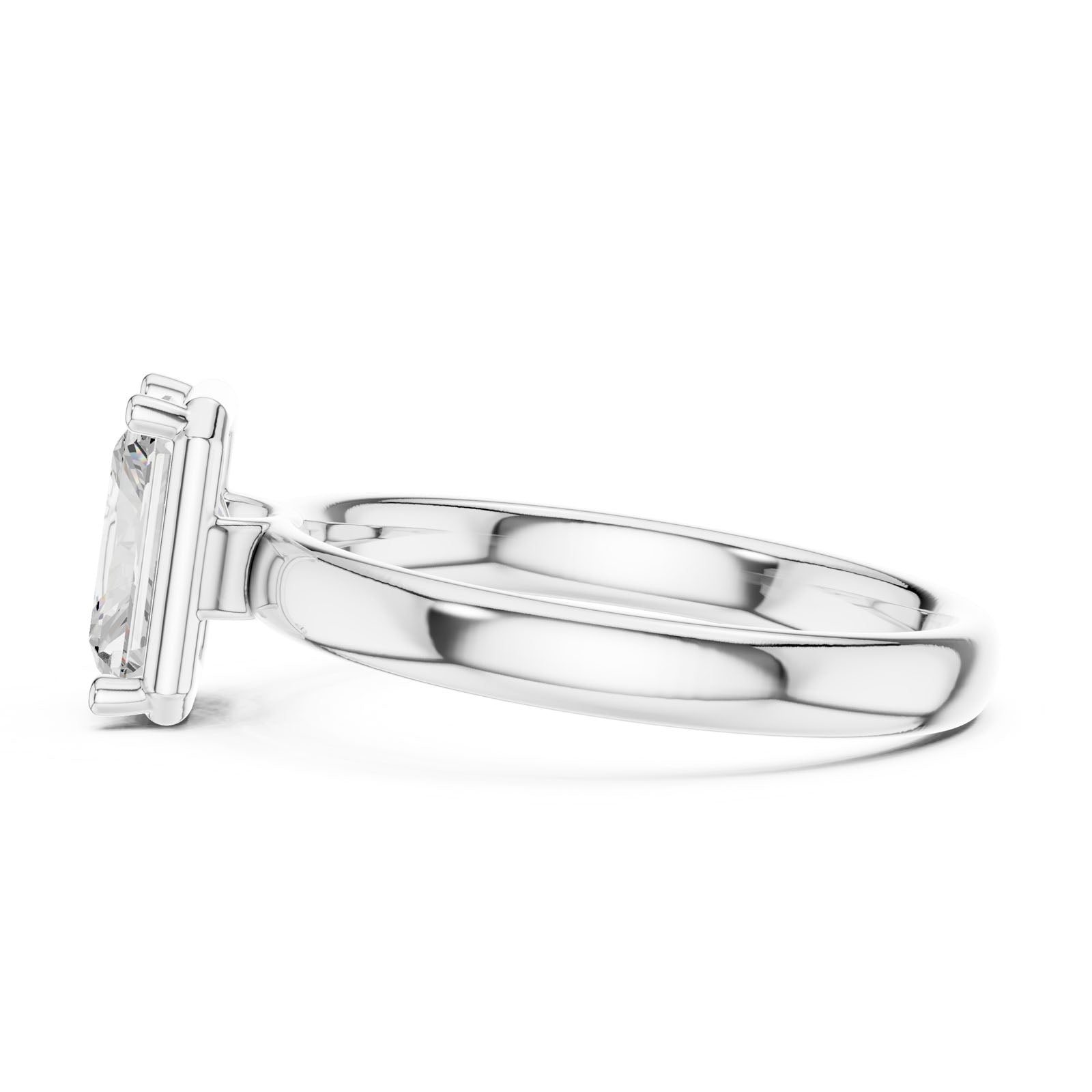 טבעת סוליטר קלאסית עם יהלום מלוטש 1.50 קראט בשיבוץ 4 שיניים (10 RA) 6