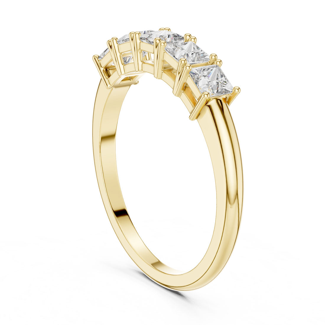 .65 Ct. Princess Cut Diamond Five-Stone Band (1175) 3