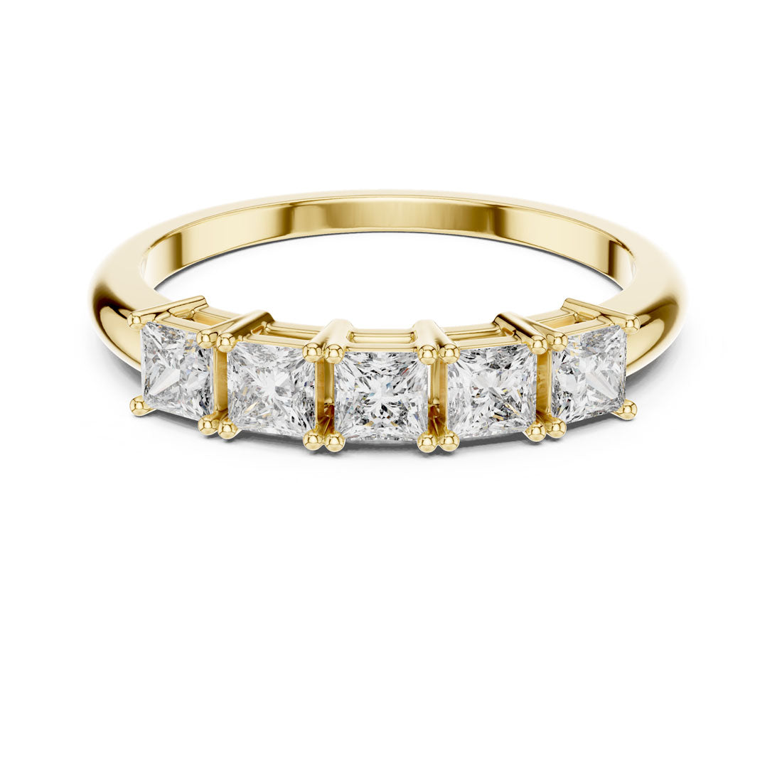 .65 Ct. Princess Cut Diamond Five-Stone Band (1175) 7