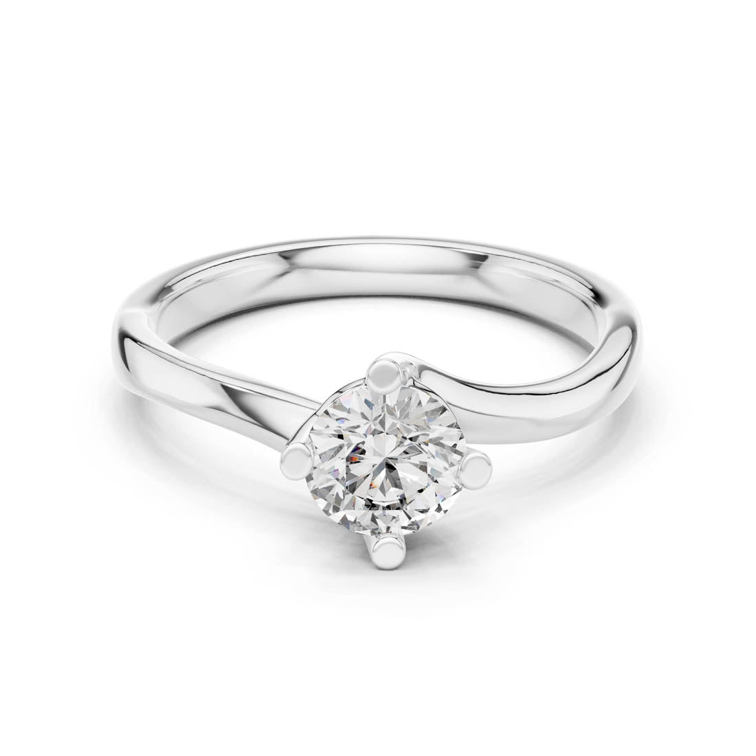 .50 Ct. Round Cut Diamond Solitaire Ring (1211)
