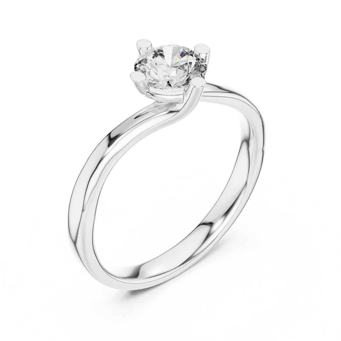 .50 Ct. Round Cut Diamond Solitaire Ring (1211) 11