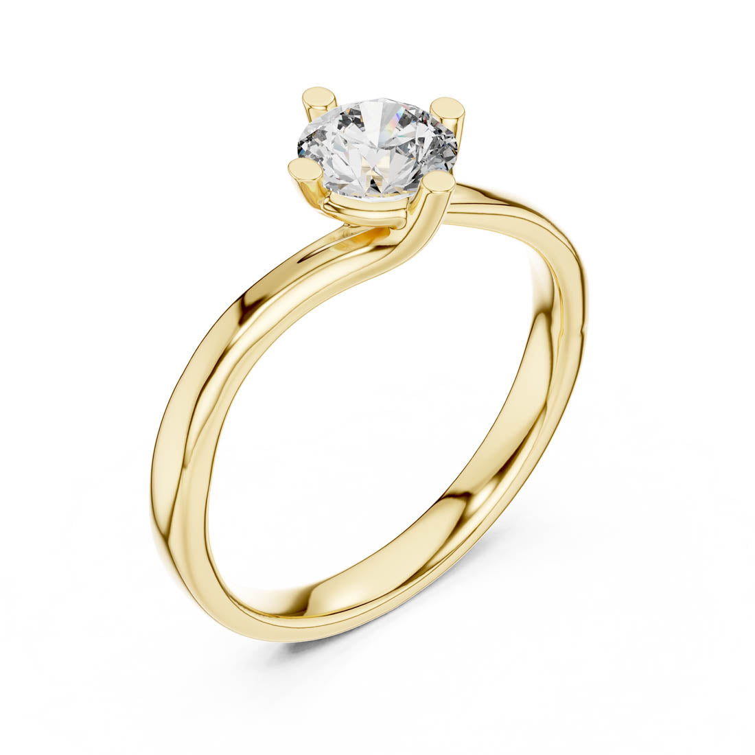 .50 Ct. Round Cut Diamond Solitaire Ring (1211)