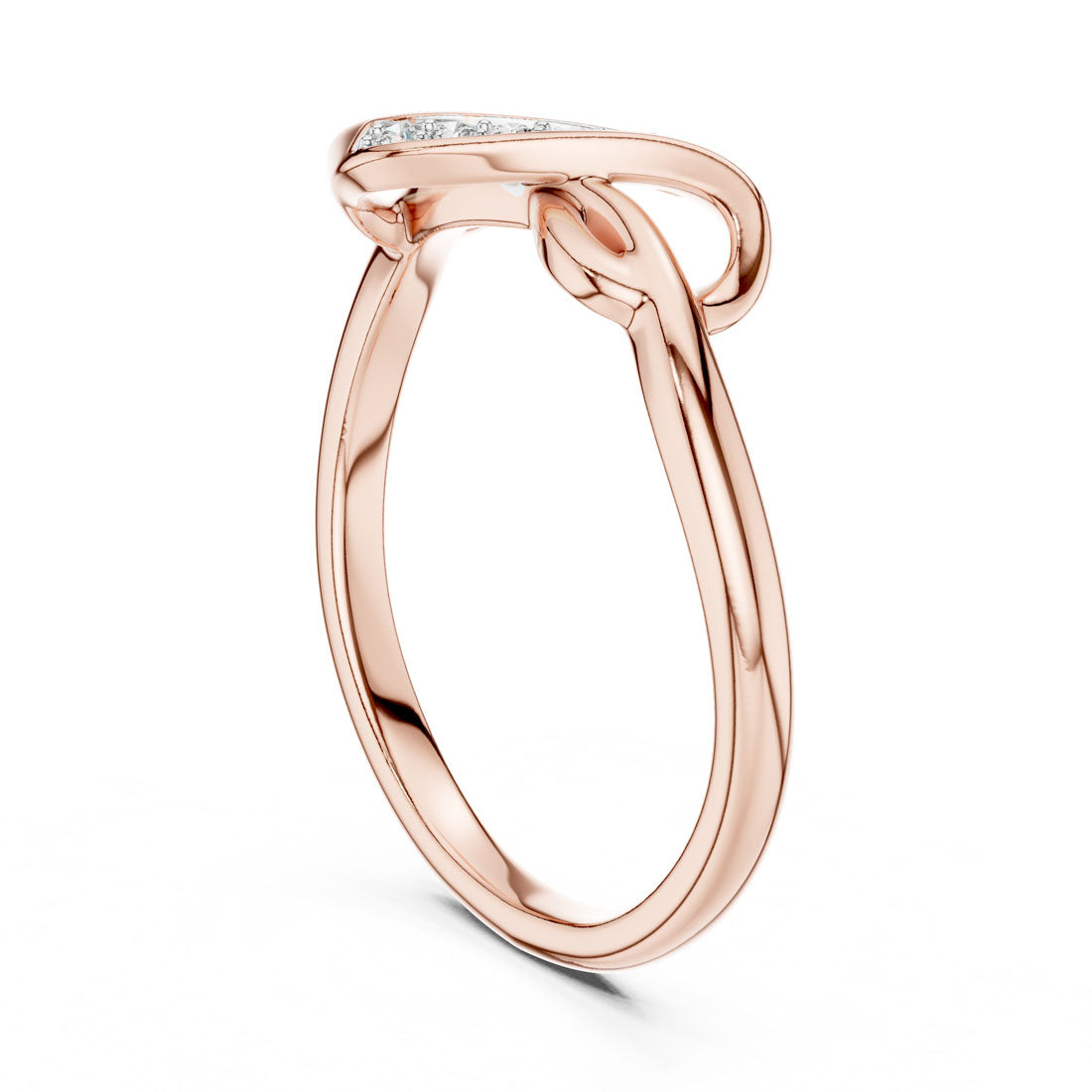 .05 Ct. Diamond Pavé Love Knot Ring (12#10001@L) 9