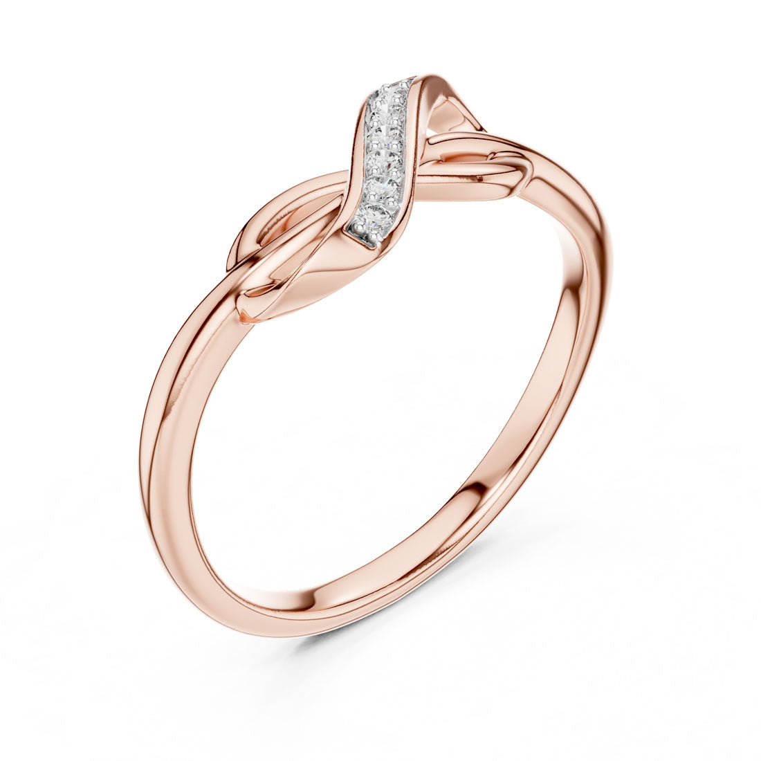 .05 Ct. Diamond Pavé Love Knot Ring (12#10001@L) 6