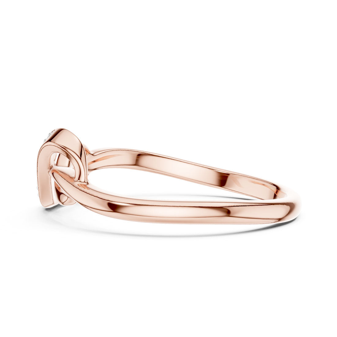 .05 Ct. Diamond Pavé Love Knot Ring (12#10001@L) 4
