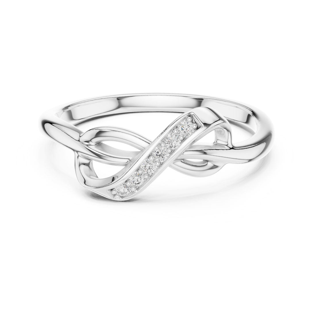 .05 Ct. Diamond Pavé Love Knot Ring (12#10001@L) 7
