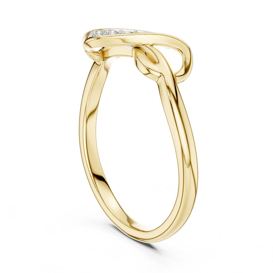 .05 Ct. Diamond Pavé Love Knot Ring (12#10001@L) 3