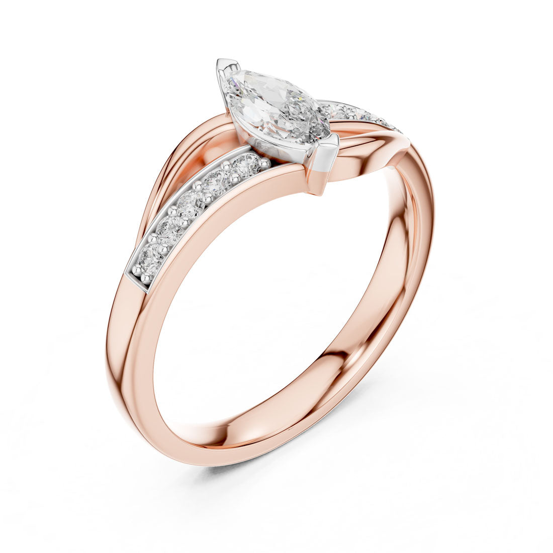 .40 Ct. Marquise Diamond Solitaire Ring (12#10003@L) 12