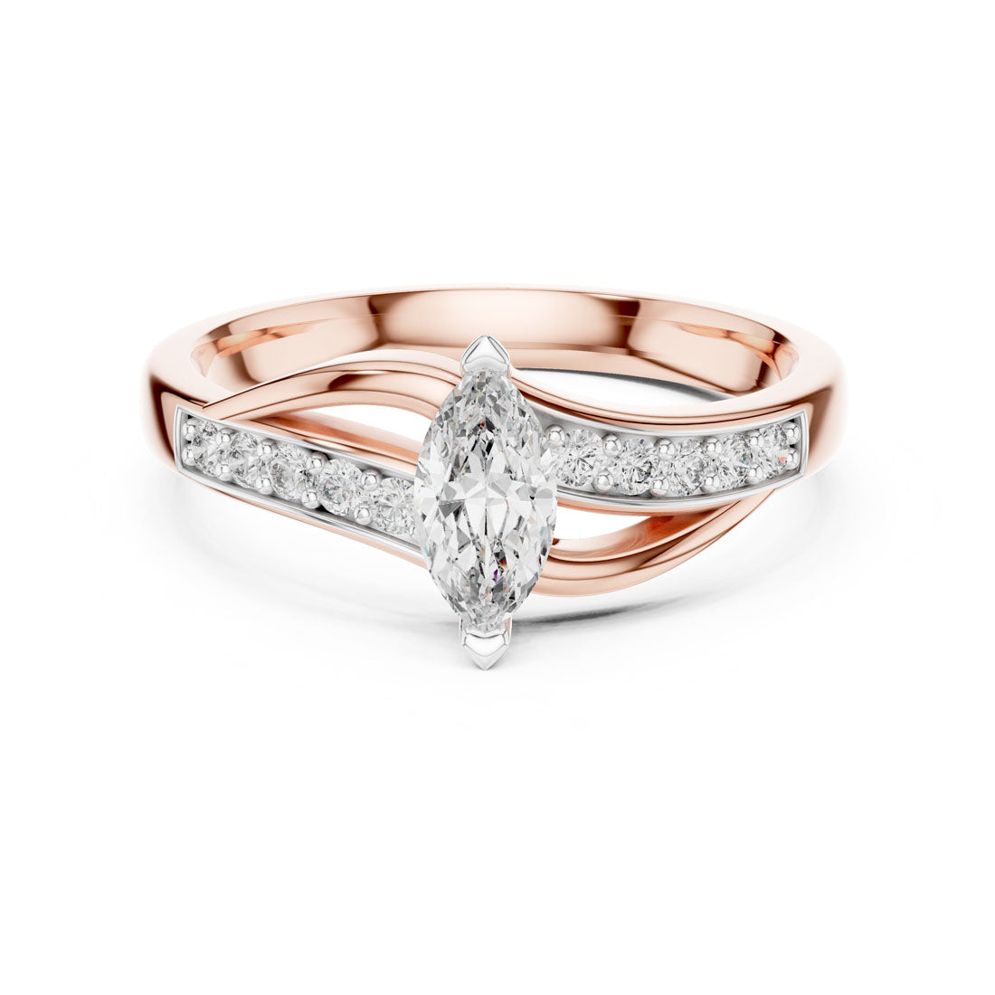 .40 Ct. Marquise Diamond Solitaire Ring (12#10003@L) 5