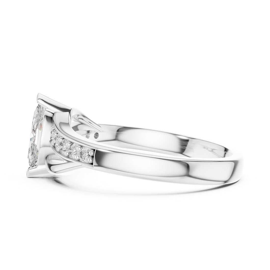 .40 Ct. Marquise Diamond Solitaire Ring (12#10003@L) 11