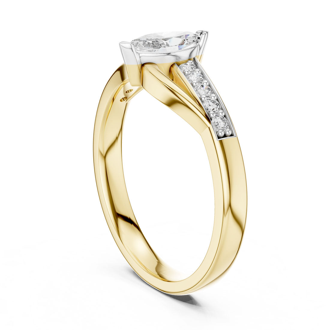 .40 Ct. Marquise Diamond Solitaire Ring (12#10003@L) 3