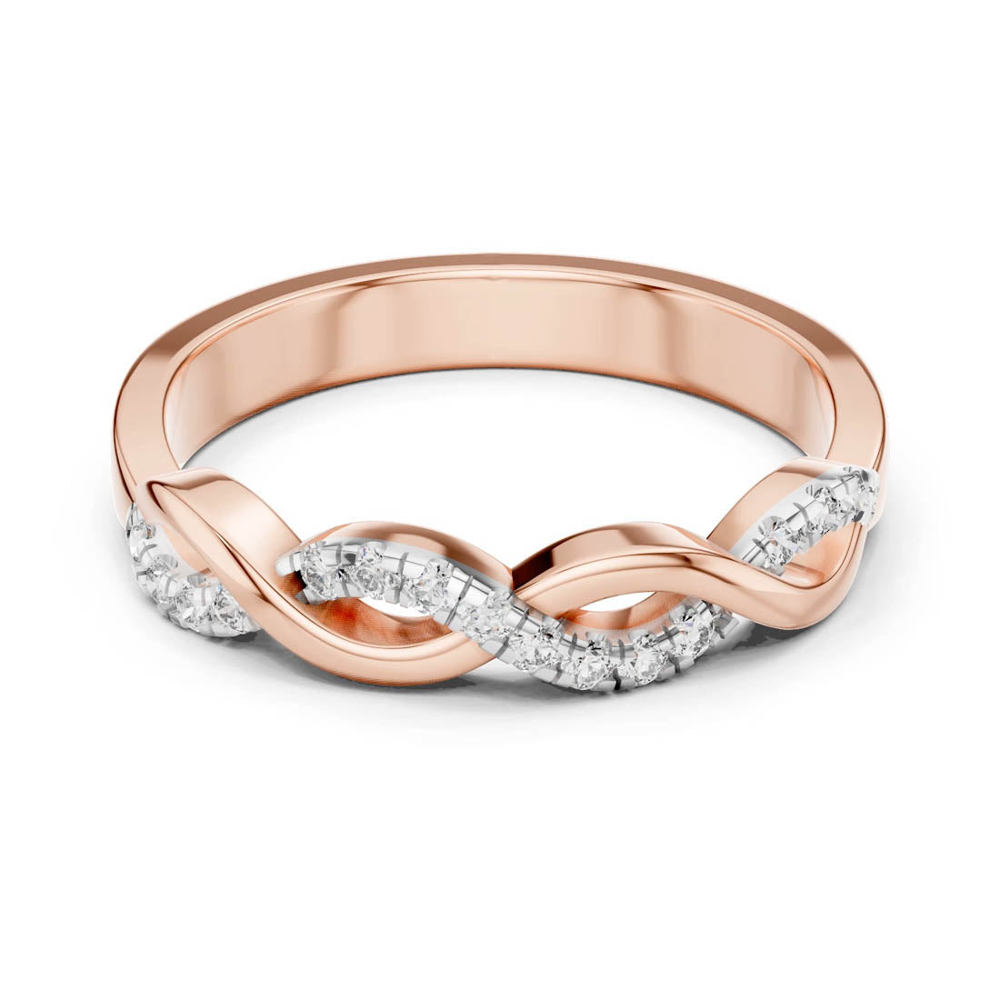 .13 Ct. Diamond Twist Ring with Pavé Accents (12#10005@L) 7