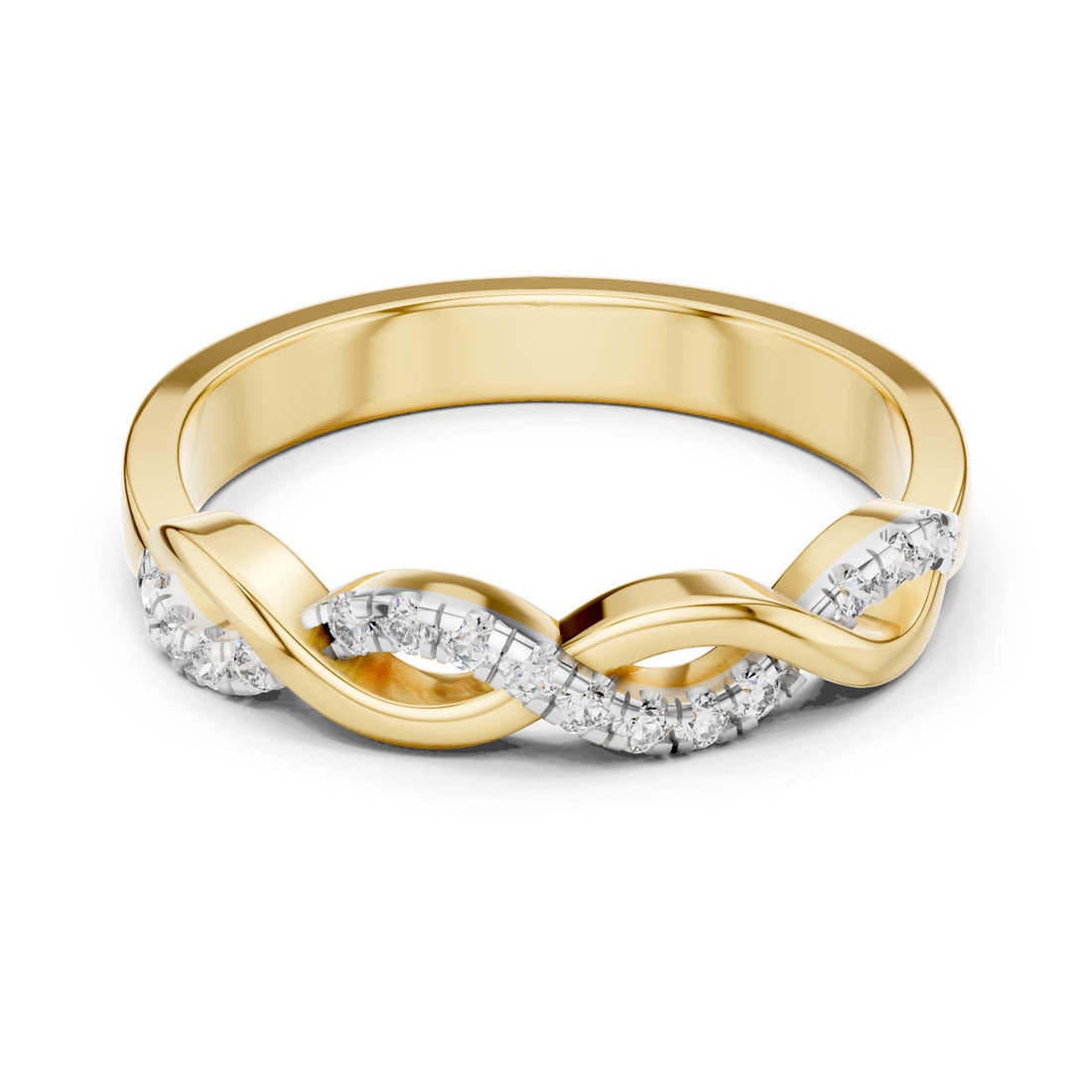 .13 Ct. Diamond Twist Ring with Pavé Accents (12#10005@L) 3