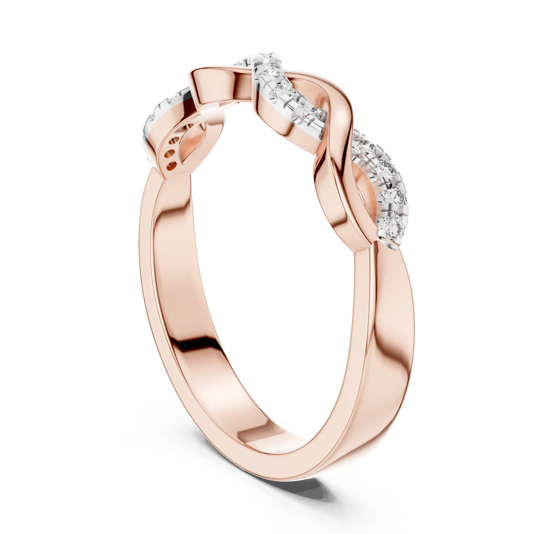 .13 Ct. Diamond Twist Ring with Pavé Accents (12#10005@L) 8