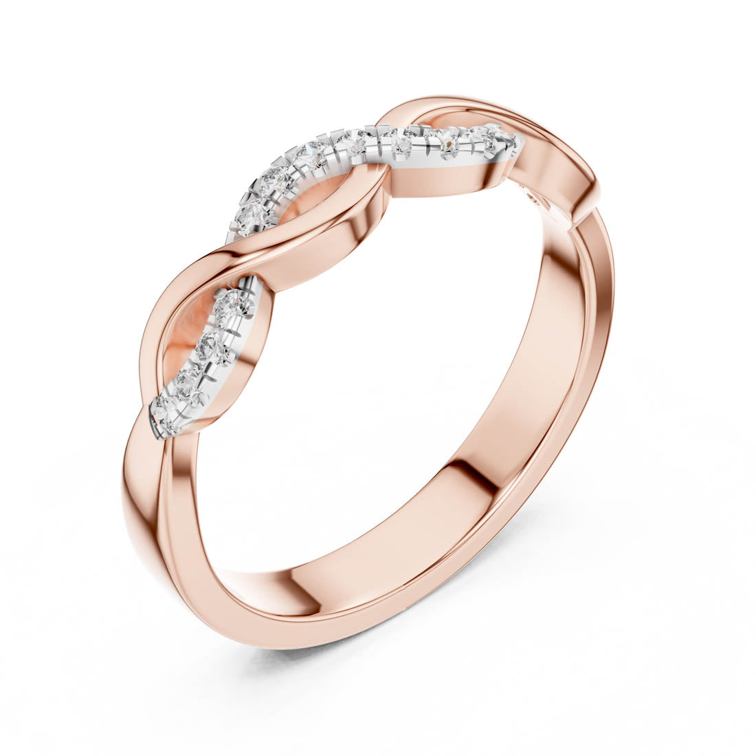 .13 Ct. Diamond Twist Ring with Pavé Accents (12#10005@L) 6