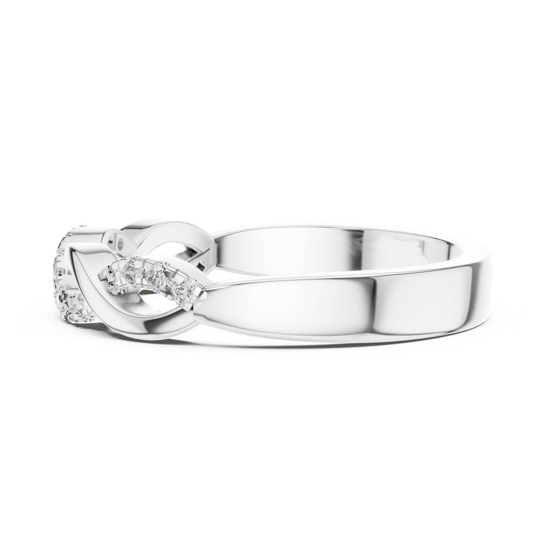 .13 Ct. Diamond Twist Ring with Pavé Accents (12#10005@L) 12