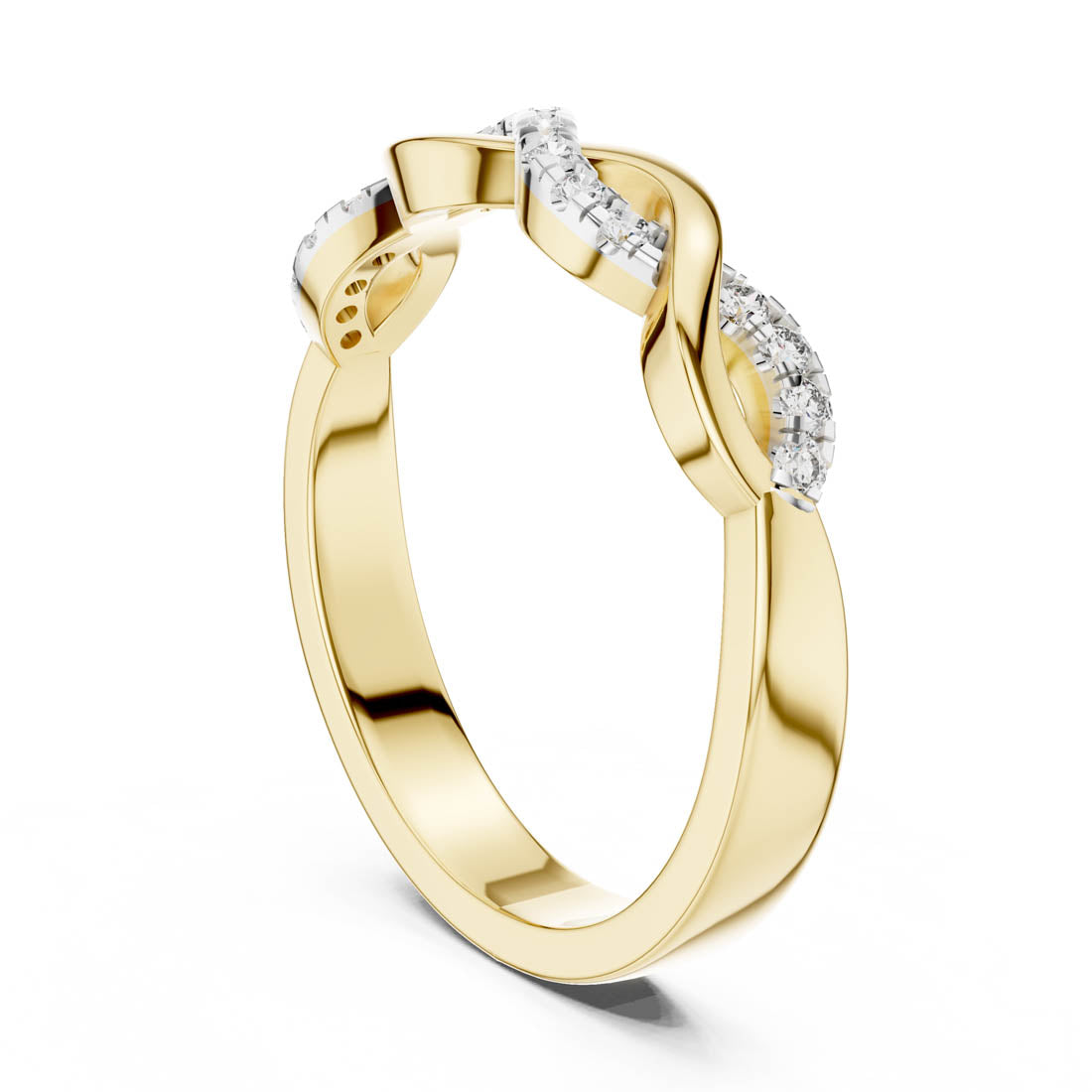.13 Ct. Diamond Twist Ring with Pavé Accents (12#10005@L) 5