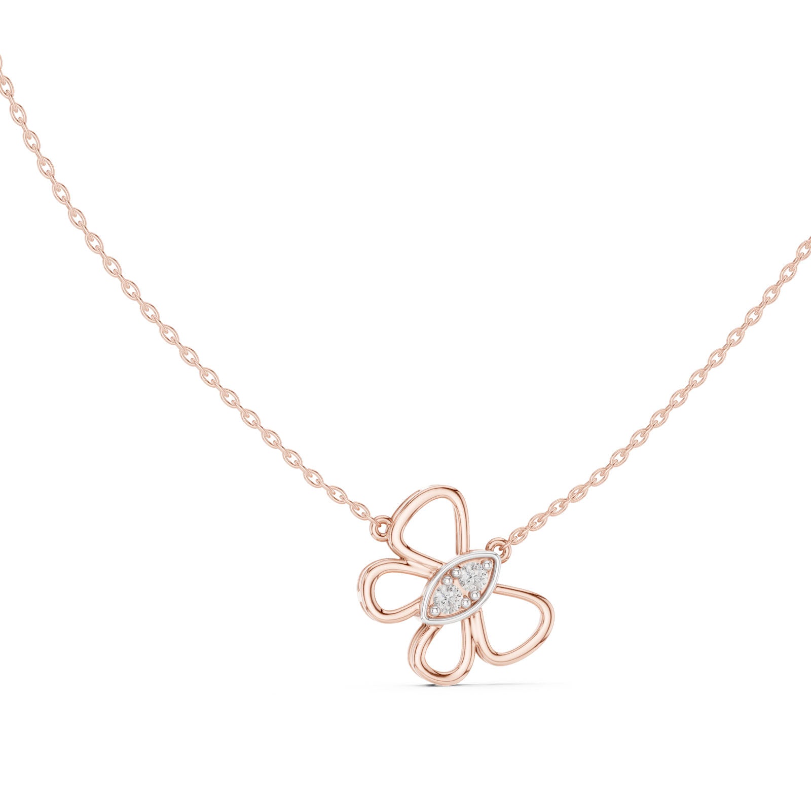 .16 Ct. Diamond Butterfly Pendant Necklace (12#10006P) 8