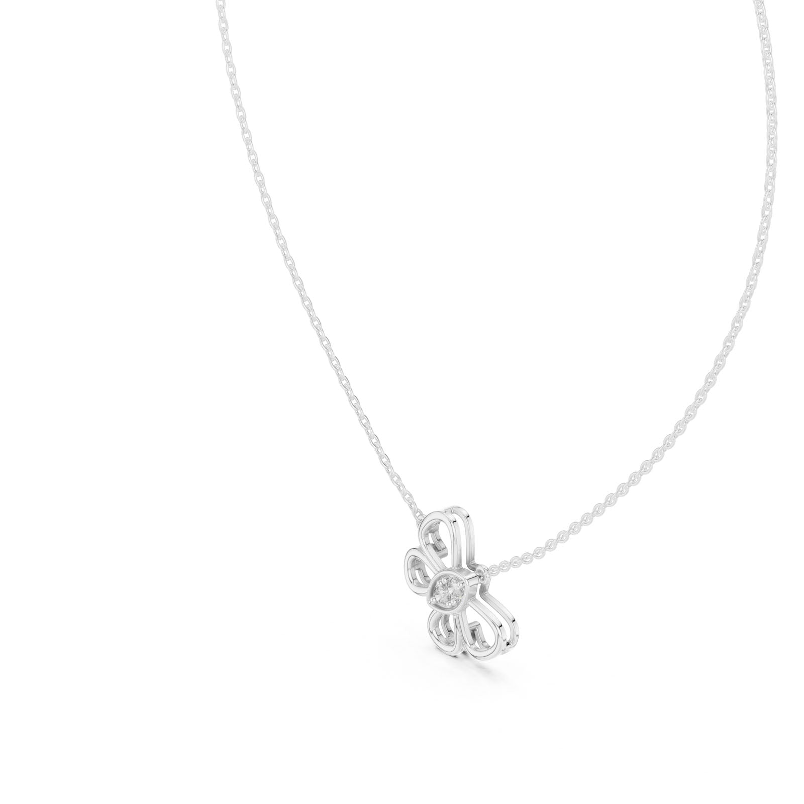 .16 Ct. Diamond Butterfly Pendant Necklace (12#10006P) 4
