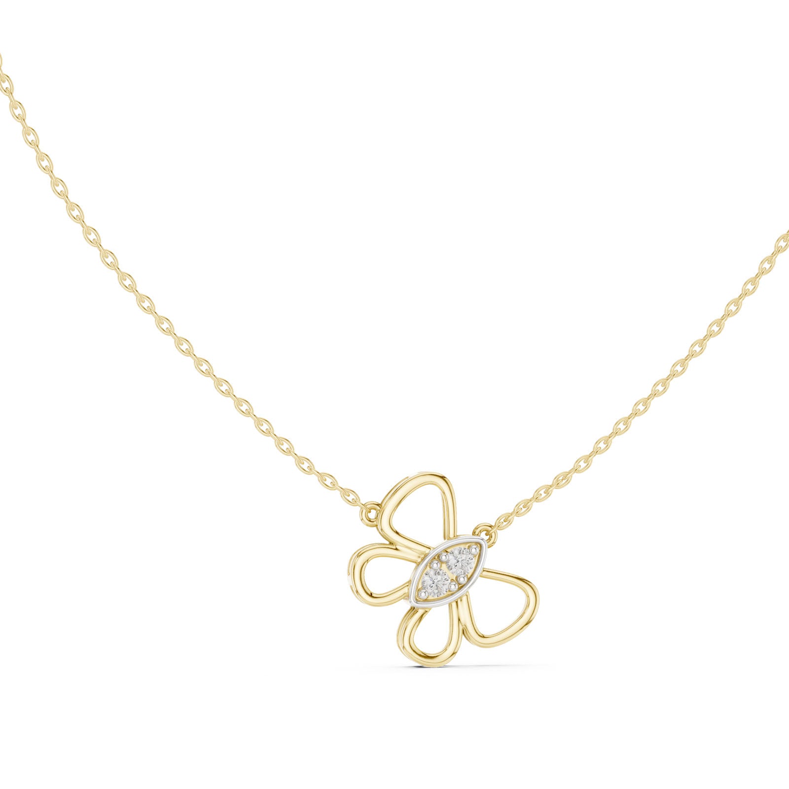 .16 Ct. Diamond Butterfly Pendant Necklace (12#10006P) 6