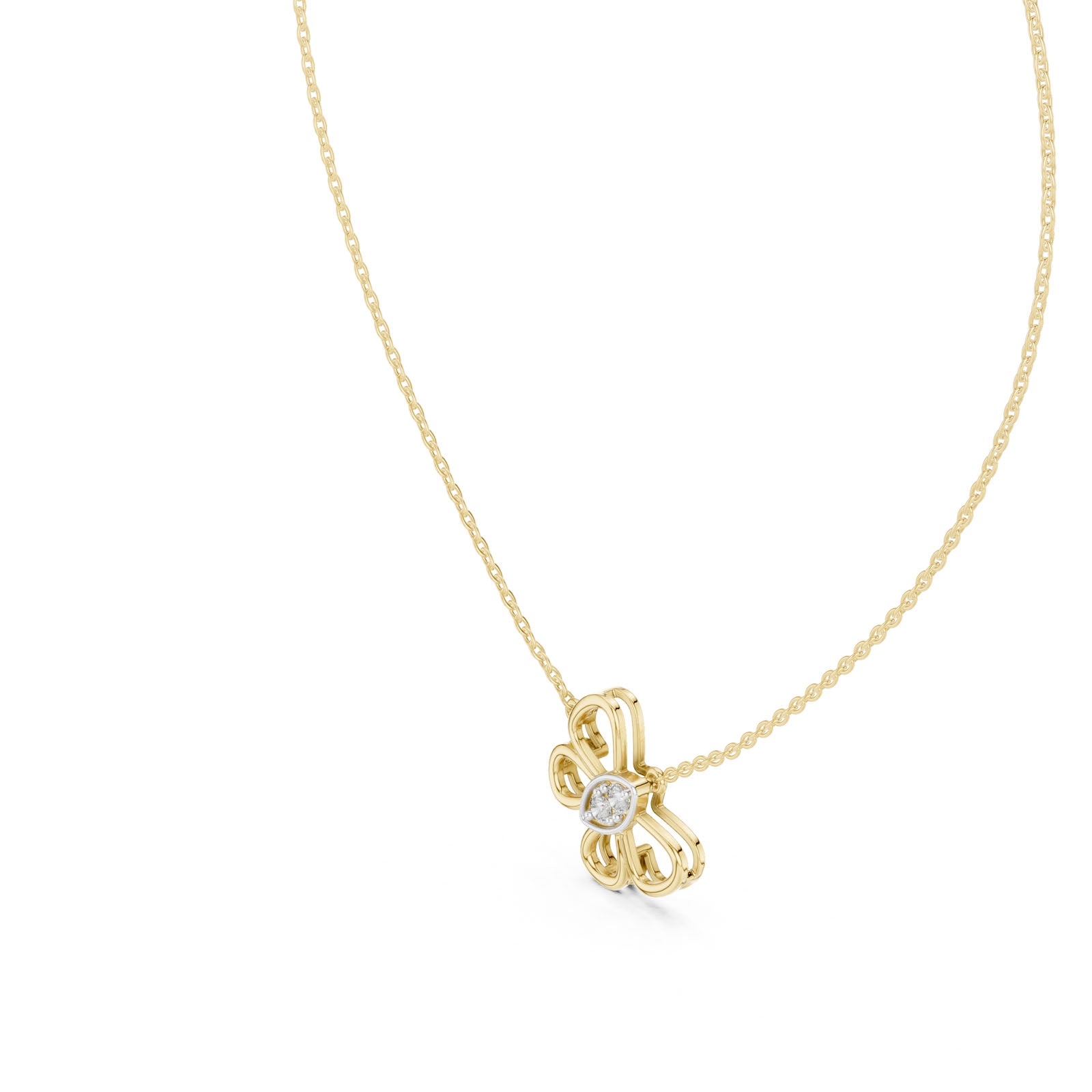 .16 Ct. Diamond Butterfly Pendant Necklace (12#10006P) 5