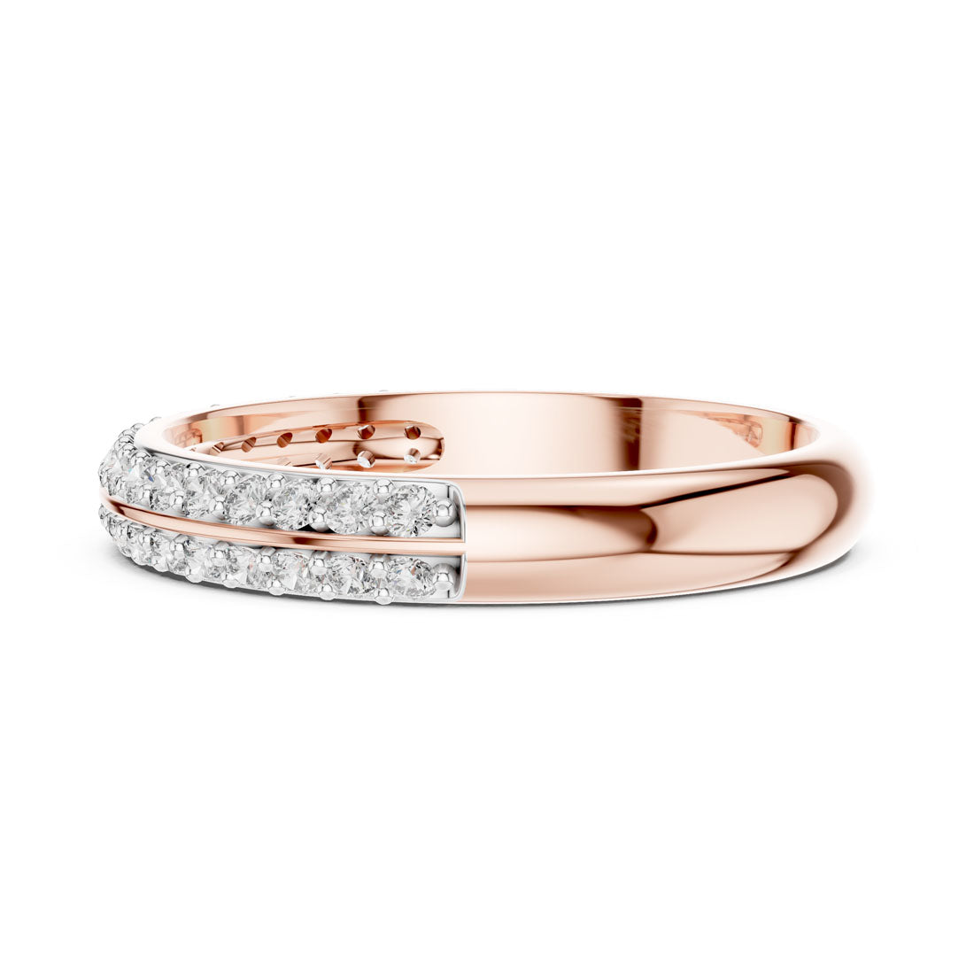 .30 Ct. Double Row Pavé Diamond Half-Eternity Band (12#10009@L) 9