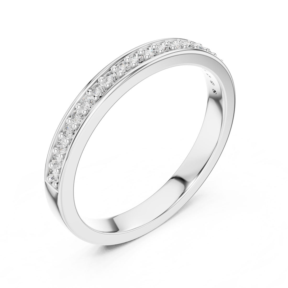 .16 Ct. Pavé Diamond Half-Eternity Band (12#10010@L)